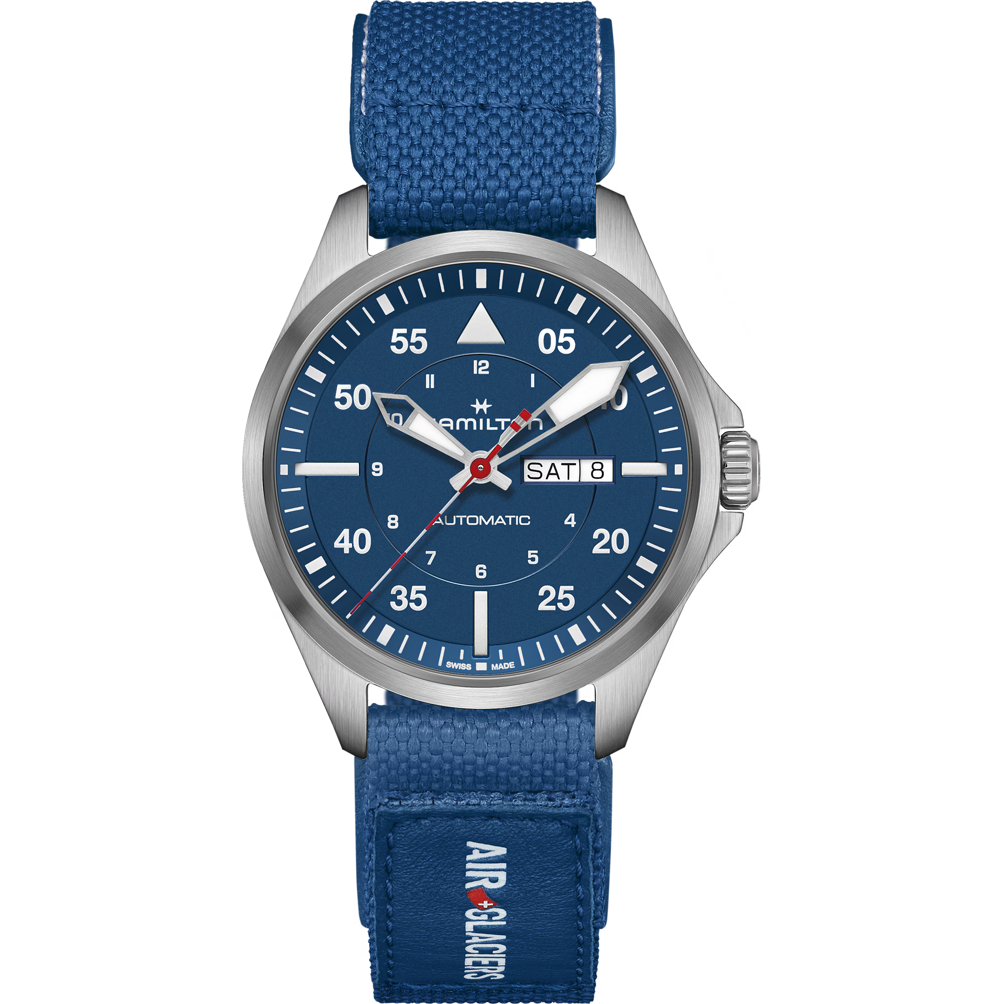 Hamilton Khaki Aviation Pilot Day Date Auto - Air-Glaciers Edition (Extra Strap) - Tempus Kronos