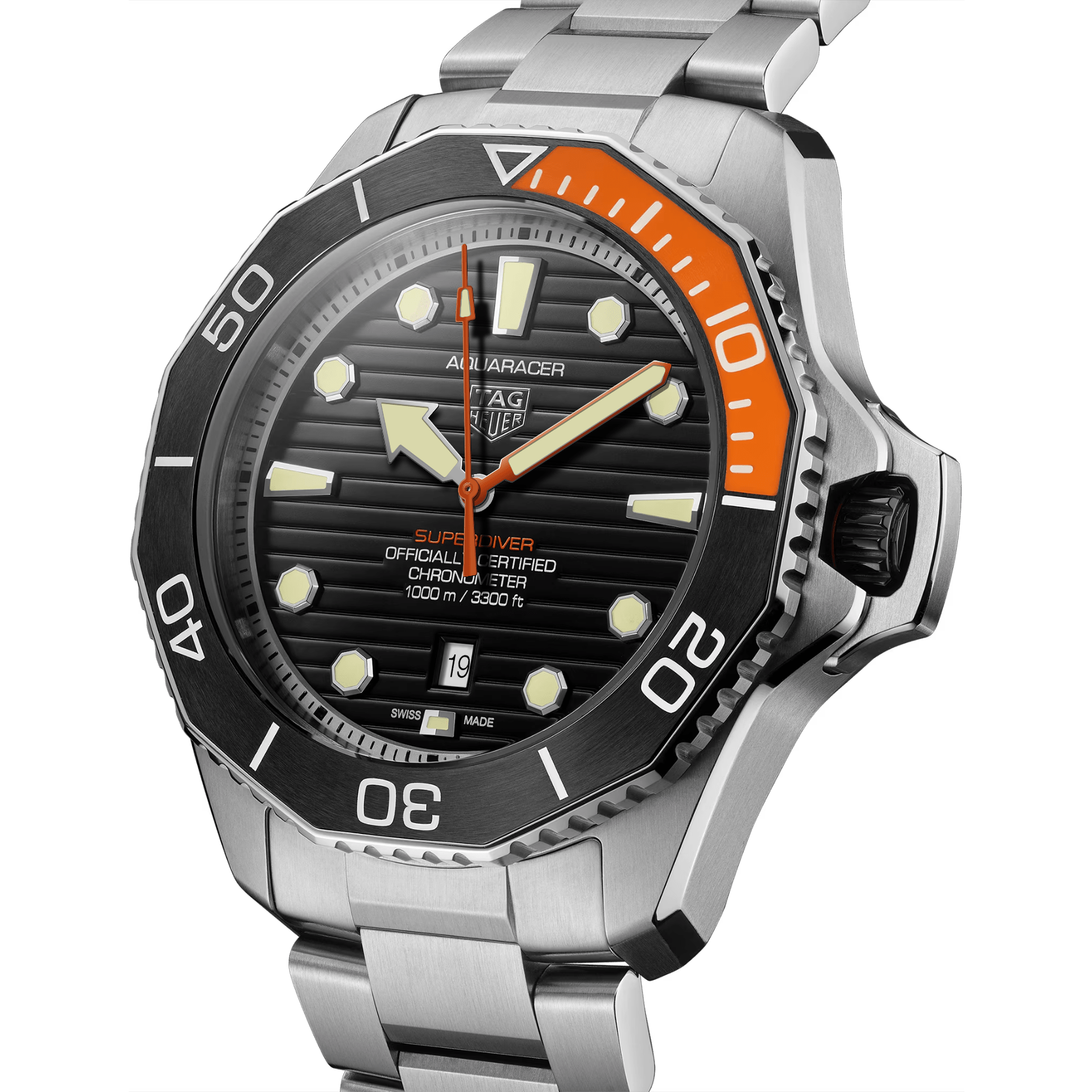 TAG Heuer Aquaracer Professional 1000 Superdiver Automatic, 45 mm, Titanium WBP5A8A.BF0619 - Tempus Kronos